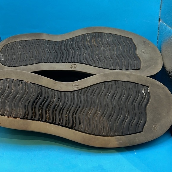 Sasson men’s black dress shoes size 8, white stitching - Picture 7 of 7